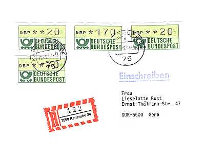 20 + 70 + 170 Pfennig